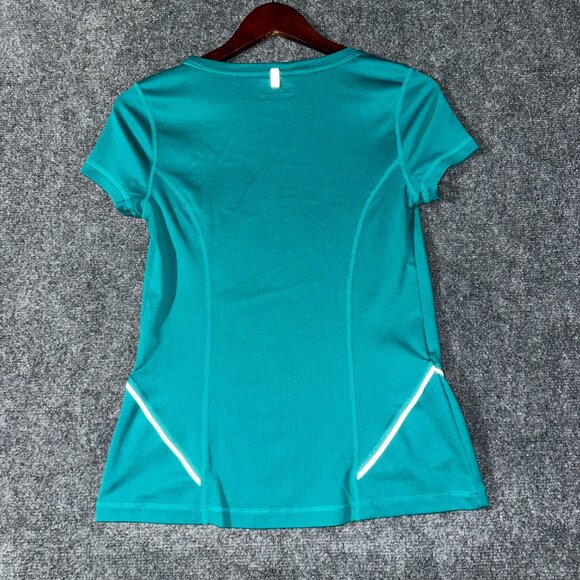 Fila Sport Top Womens XS Short Sleeve Reflective Tee Green - Picture 6 of 7